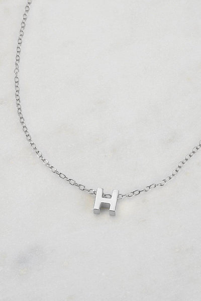 ZAFINO SILVER LETTER NECKLACE-ZAFINO-Lima & Co