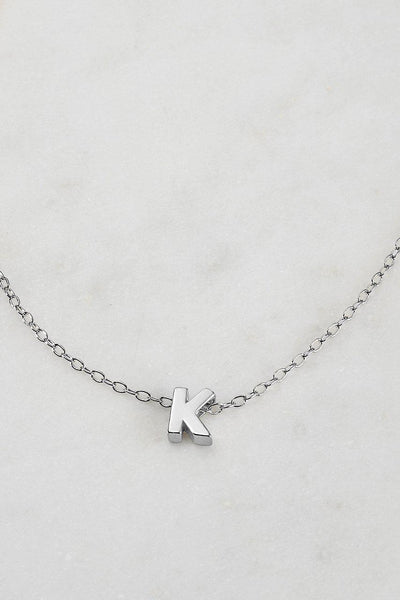 ZAFINO SILVER LETTER NECKLACE-ZAFINO-Lima & Co