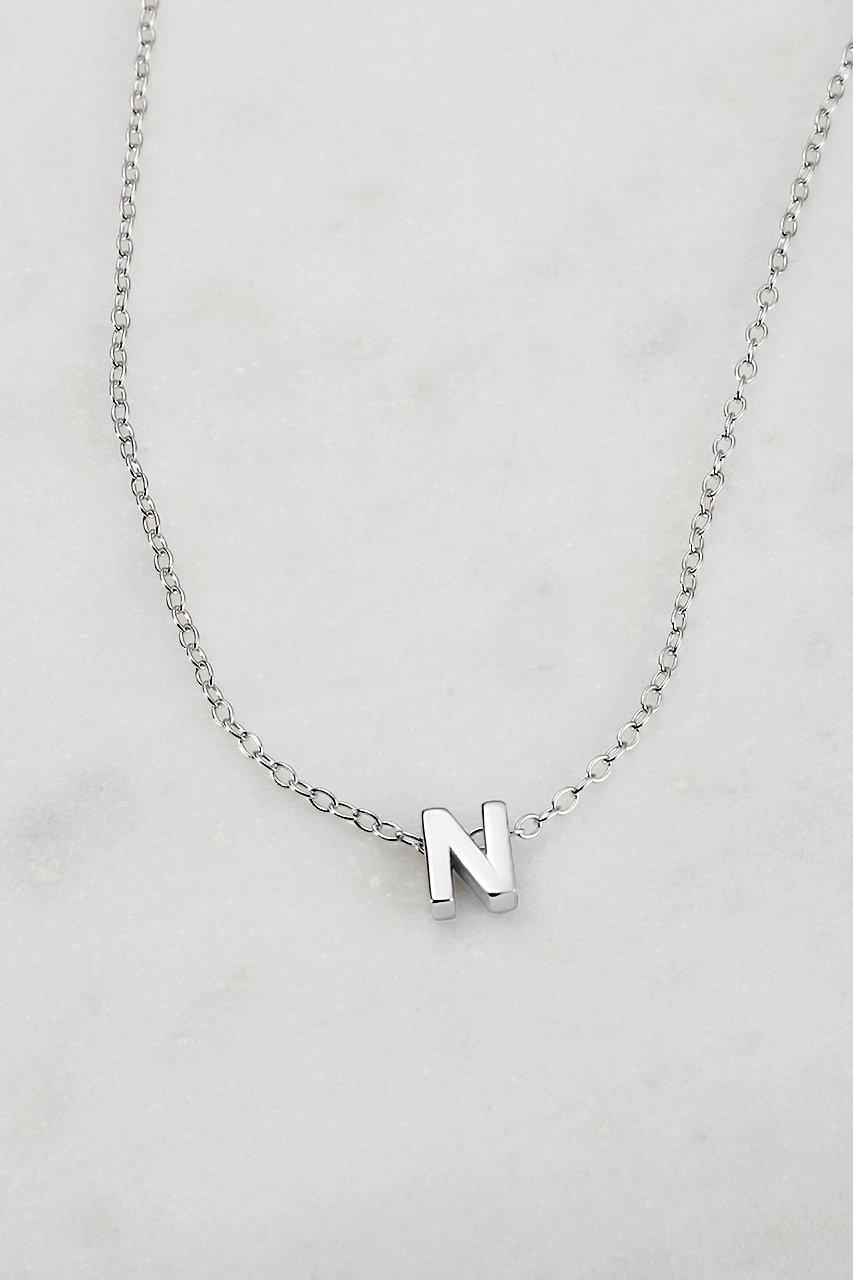 ZAFINO SILVER LETTER NECKLACE-ZAFINO-Lima & Co