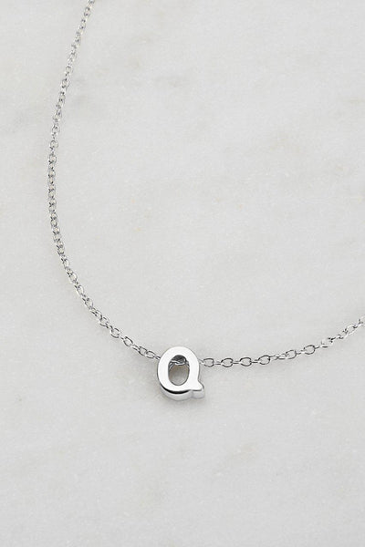 ZAFINO SILVER LETTER NECKLACE-ZAFINO-Lima & Co