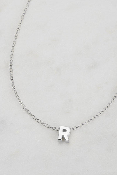 ZAFINO SILVER LETTER NECKLACE-ZAFINO-Lima & Co