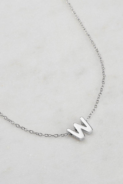 ZAFINO SILVER LETTER NECKLACE-ZAFINO-Lima & Co