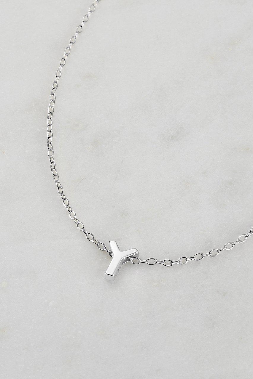 ZAFINO SILVER LETTER NECKLACE-ZAFINO-Lima & Co