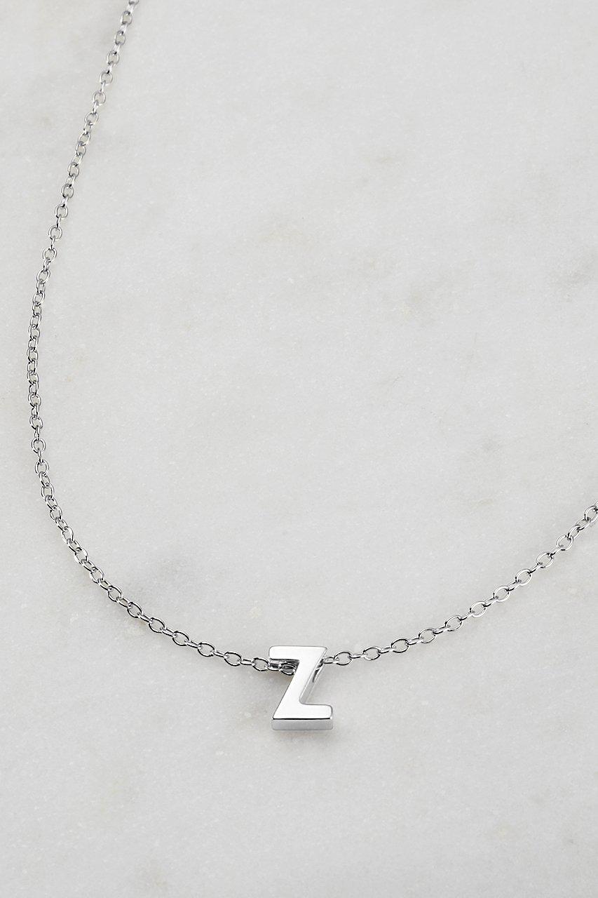 ZAFINO SILVER LETTER NECKLACE-ZAFINO-Lima & Co