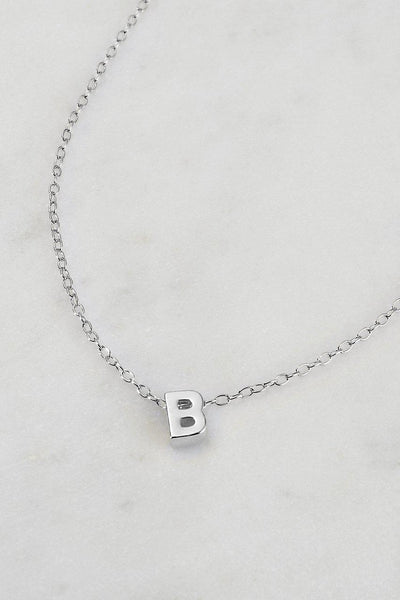 ZAFINO SILVER LETTER NECKLACE-ZAFINO-Lima & Co