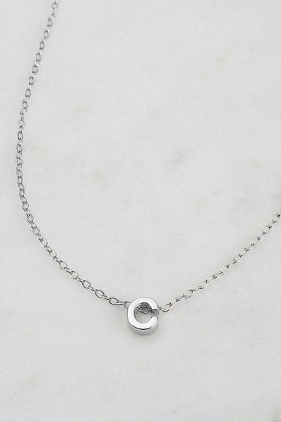 ZAFINO SILVER LETTER NECKLACE-ZAFINO-Lima & Co