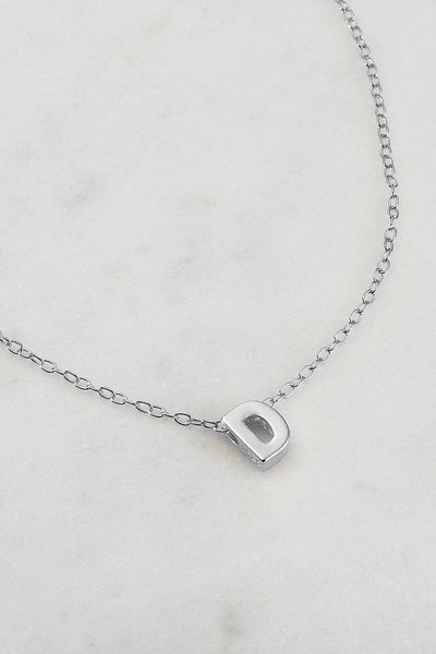 ZAFINO SILVER LETTER NECKLACE-ZAFINO-Lima & Co