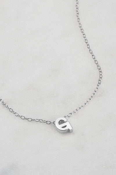 ZAFINO SILVER LETTER NECKLACE-ZAFINO-Lima & Co